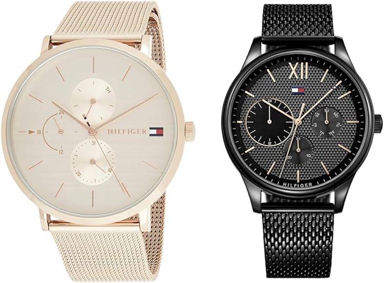  Shop Authentic Tommy Hilfiger Jenna Quartz Rose Gold Dial Rose Gold Mesh Bracelet Watch For Women - 1781944 - Luxxuri