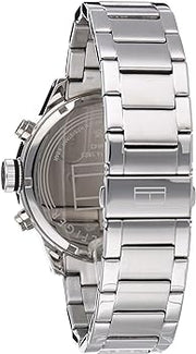  Shop Authentic Tommy Hilfiger Cool Sport Multifunction Black Dial Silver Steel Strap Watch for Men - 1791141 - Luxxuri