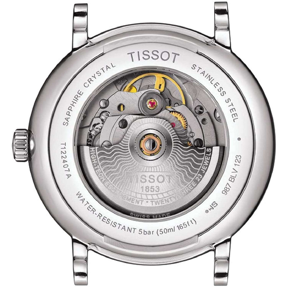  Shop Authentic Tissot T Classic Carson Premium Powermatic 80 White Dial Silver Steel Strap Watch For Men - T122.407.11.031.00 - Luxxuri