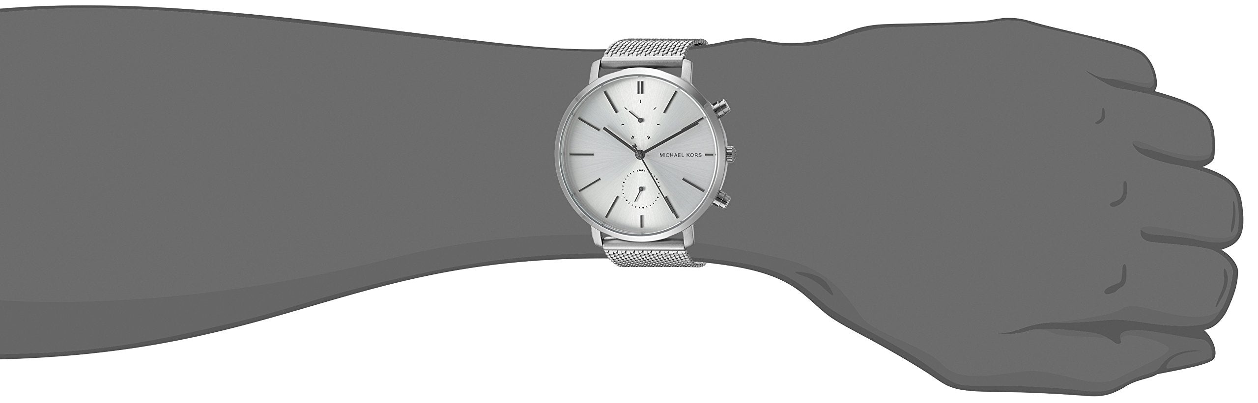  Shop Authentic Michael Kors Jaryn Silver Dial Silver Mesh Bracelet Watch for Men - MK8541 - Luxxuri