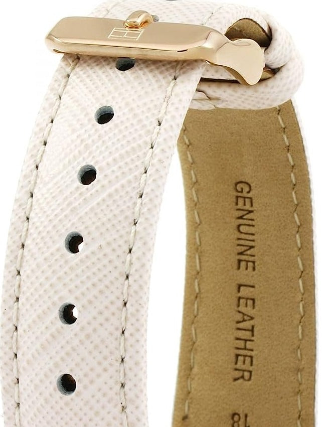  Shop Authentic Tommy Hilfiger Carly Cream Dial Cream Leather Strap Watch for Women -1781789 - Luxxuri