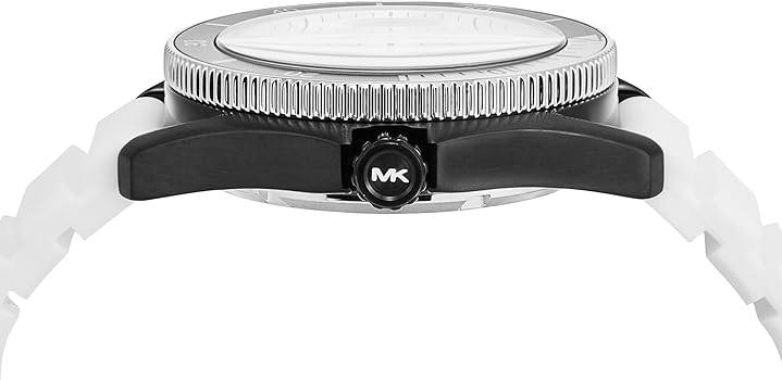  Shop Authentic Michael Kors Maritime Analog White Dial White Silicone Strap Watch for Men - MK9159 - Luxxuri