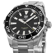  Shop Authentic Tag Heuer Aquaracer Black Dial Silver Steel Strap Watch for Men - WAY111A.BA0928 - Luxxuri
