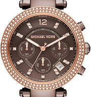  Shop Authentic Michael Kors Parker Analog Quartz Brown Dial Brown Steel Strap Watch For Women - MK6378 - Luxxuri