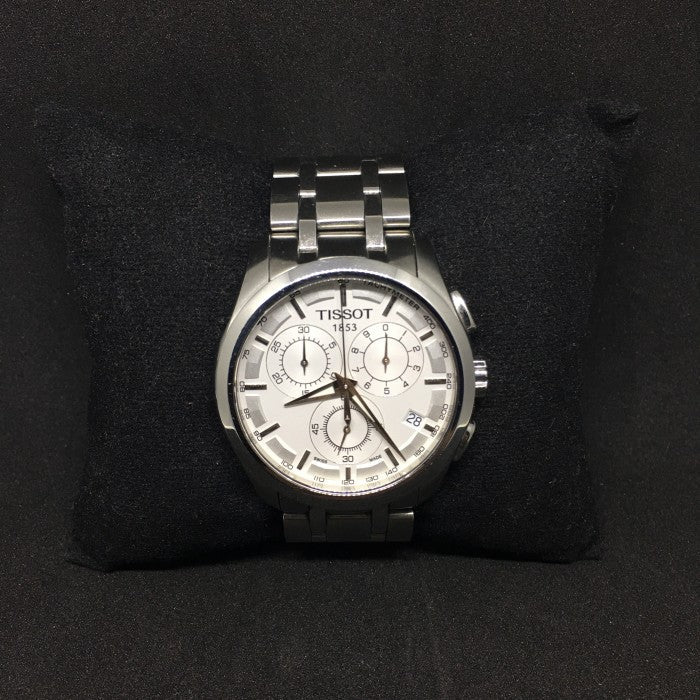  Shop Authentic Tissot Couturier Chronograph White Dial Silver Steel Strap Watch For Men - T035.617.11.031.00 - Luxxuri