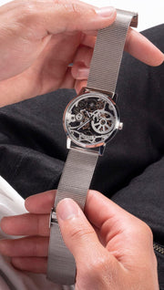  Shop Authentic Guess Gadget Silver Dial Silver Mesh Bracelet Watch for Men - GW0538G1 - Luxxuri