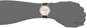 Shop Authentic Tommy Hilfiger Evan White Dial Brown Leather Strap Watch for Men - 1710394 - Luxxuri