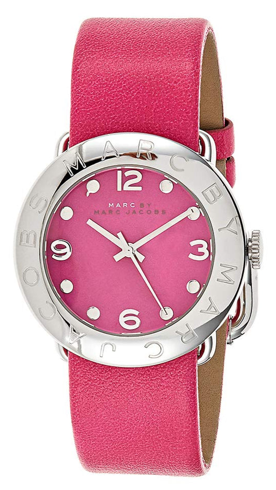  Shop Authentic Marc Jacobs Amy Pop Pink Dial Pink Leather Strap Watch for Women - MBM1286 - Luxxuri