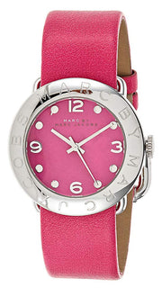  Shop Authentic Marc Jacobs Amy Pop Pink Dial Pink Leather Strap Watch for Women - MBM1286 - Luxxuri