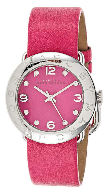  Shop Authentic Marc Jacobs Amy Pop Pink Dial Pink Leather Strap Watch for Women - MBM1286 - Luxxuri