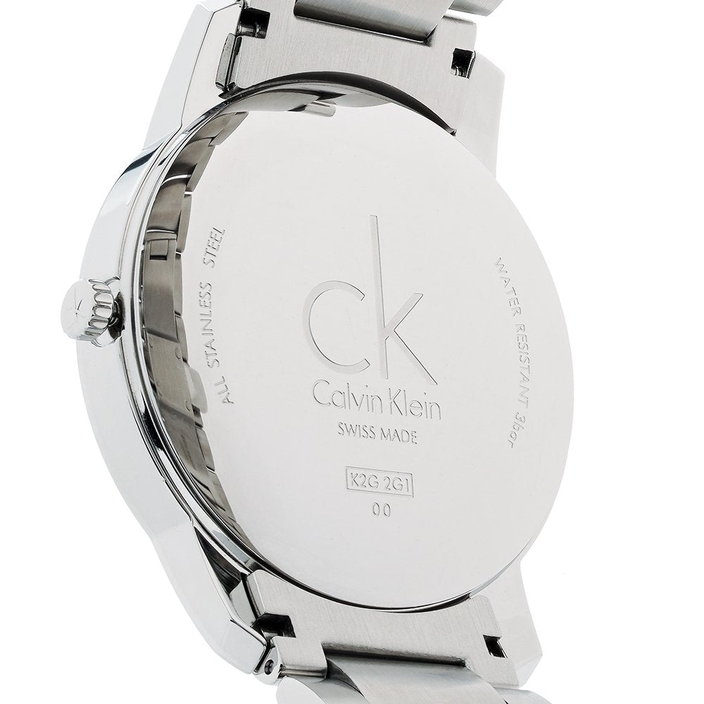  Shop Authentic Calvin Klein City Blue Dial Silver Steel Strap Watch for Men - K2G2G14N - Luxxuri