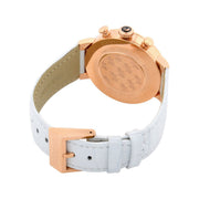  Shop Authentic Swarovski Citra Sphere Chrono White Dial White Leather Strap Watch for Women - 5080602 - Luxxuri