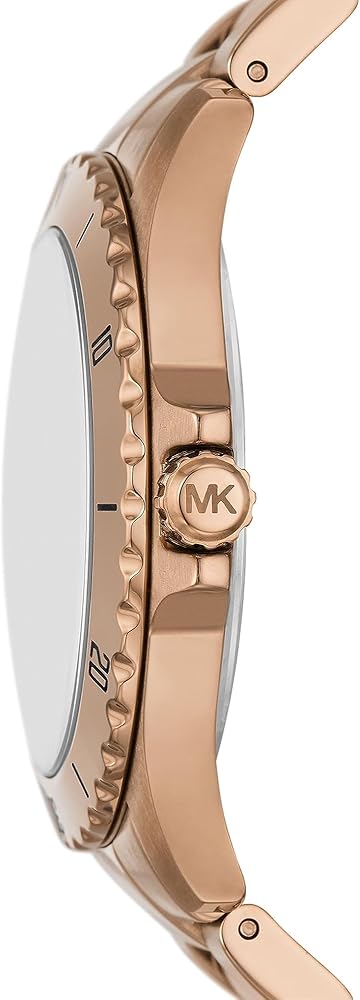  Shop Authentic Michael Kors Everest Three Hand Quartz Black Dial Gold Steel Strap Watch For Men - MK9140 - Luxxuri