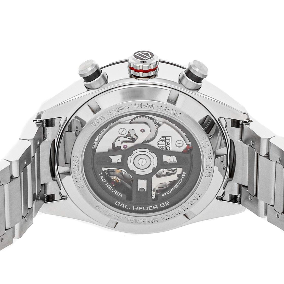  Shop Authentic Tag Heuer Carrera Porsche Chronograph Grey Dial Silver Steel Strap Watch for Men - CBN2A1F.BA0643 - Luxxuri