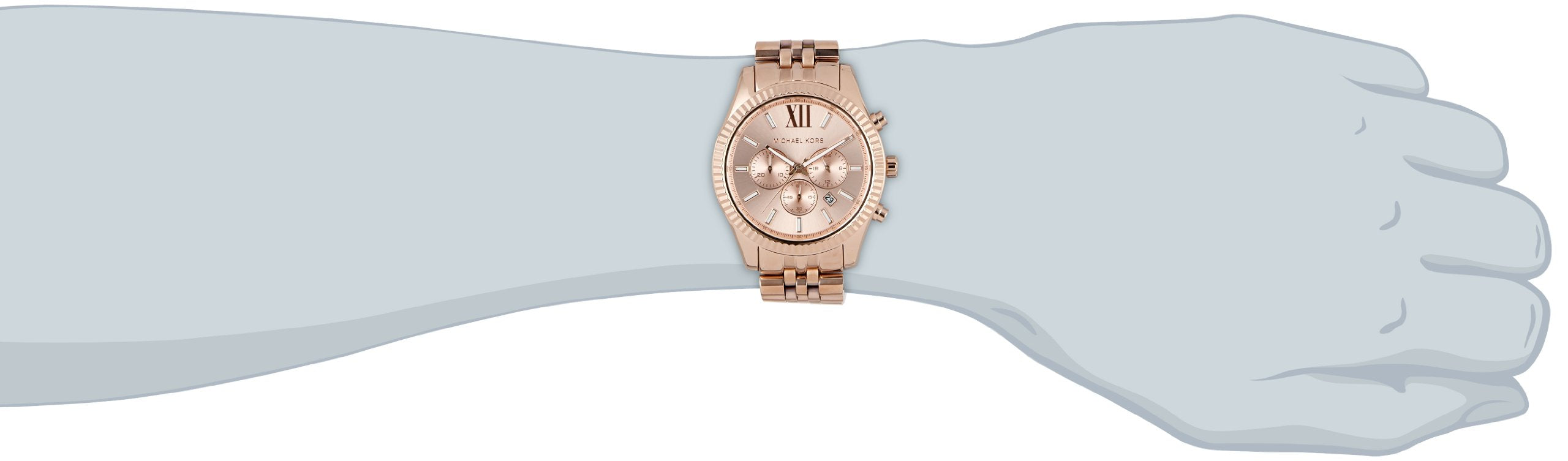 Shop Authentic Michael Kors Lexington Rose Gold Dial Rose Gold Steel Strap Watch for Men - MK8319 - Luxxuri