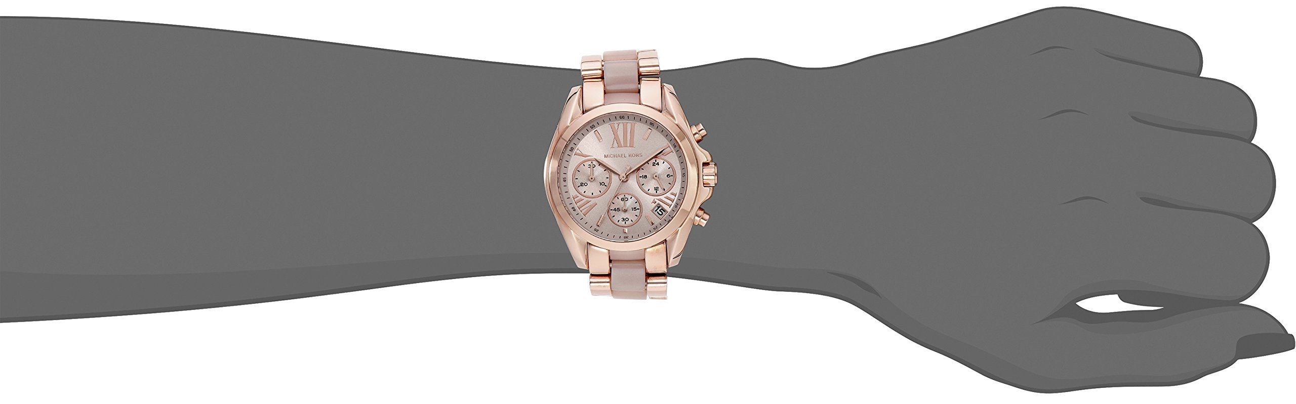  Shop Authentic Michael Kors Bradshaw Rose Gold Dial Two Tone Steel Strap Watch for Women - MK6066 - Luxxuri
