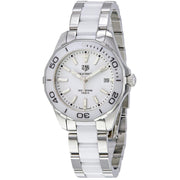  Shop Authentic Tag Heuer Aquaracer Quartz White Dial Two Tone Steel Strap Watch Women - WAY131B.BA0914 - Luxxuri