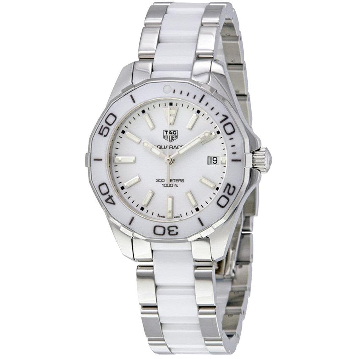 Shop Authentic Tag Heuer Aquaracer White Dial Watch for Women - WAY131B.BA0914 - Luxxuri
