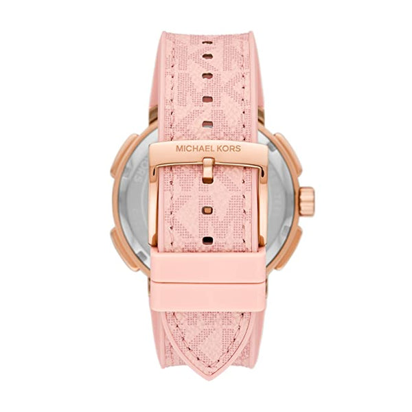  Shop Authentic Michael Kors Sidney Multifunction White Dial Pink Silicone Strap Watch For Women - MK7222 - Luxxuri