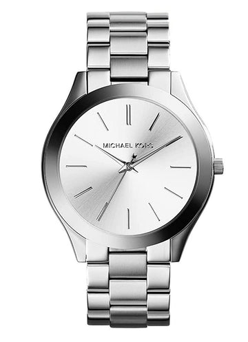  Shop Authentic Michael Kors Slim Runway Silver Dial Silver Stainless Steel Strap Watch for Women - MK3178 - Luxxuri
