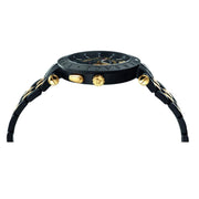  Shop Authentic Versace V-Race Analog Quartz Black Dial Two Tone Steel Strap Watch For Men - VEBV00619 - Luxxuri