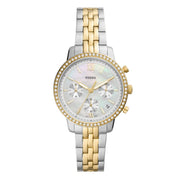  Shop Authentic Fossil Neutra Chronograph Mother of Pearl White Dial Two Tone Steel Strap Watch for Women - ES5216 - Luxxuri