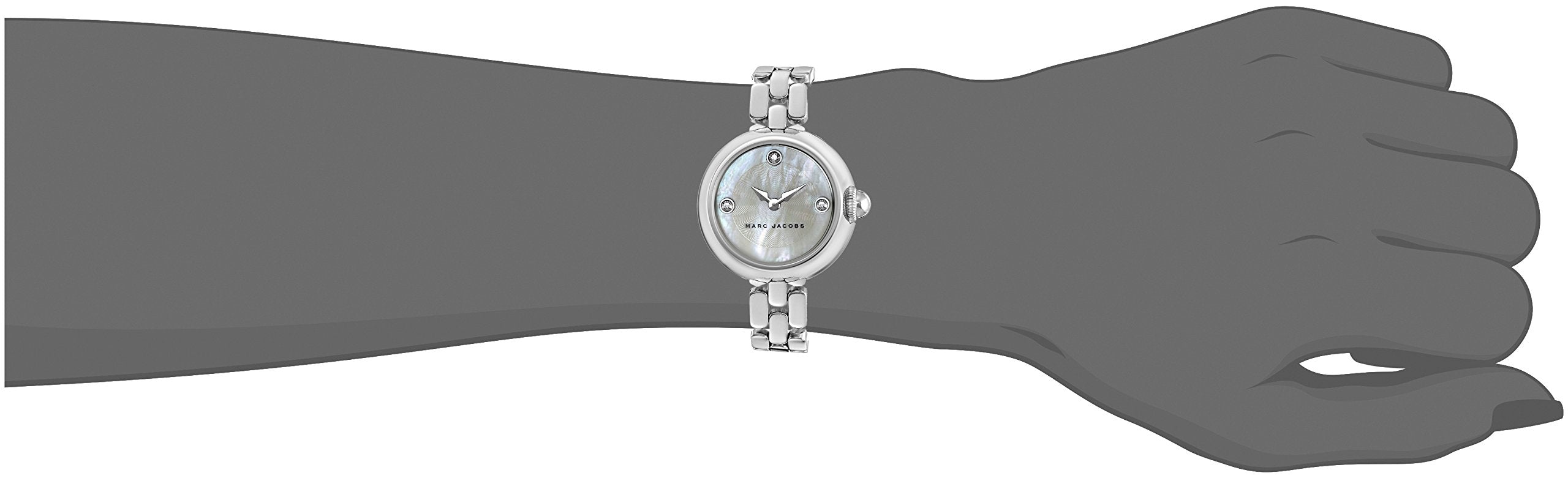  Shop Authentic Marc Jacobs Courtney Mother of Pearl White Dial Silver Steel Strap Watch for Women - MJ3459 - Luxxuri