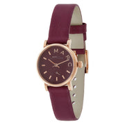  Shop Authentic Marc Jacobs Baker Maroon Dial Maroon Leather Strap Watch for Women - MBM1271 - Luxxuri
