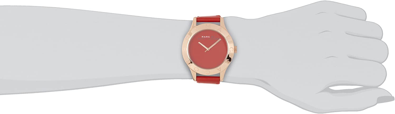  Shop Authentic Marc Jacobs Blade Red Dial Red Leather Strap Watch for Women - MBM1204 - Luxxuri