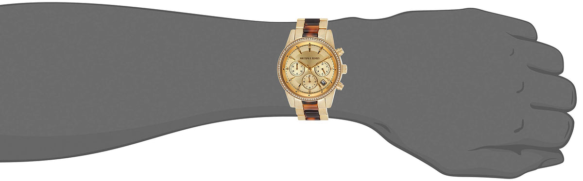  Shop Authentic Michael Kors Ritz Gold Dial Two Tone Steel Strap Watch for Women - MK6322 - Luxxuri