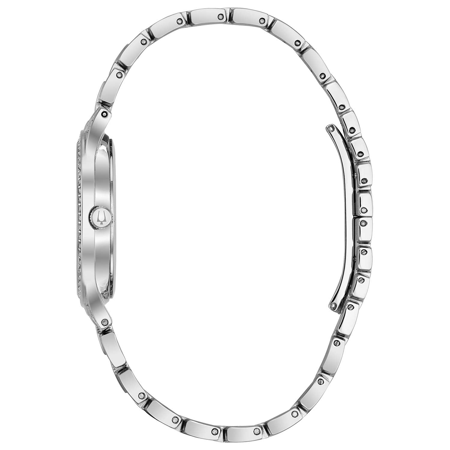  Shop Authentic Bulova Crystal Collection Silver Dial Silver Steel Strap Watch for Women - 96L243 - Luxxuri