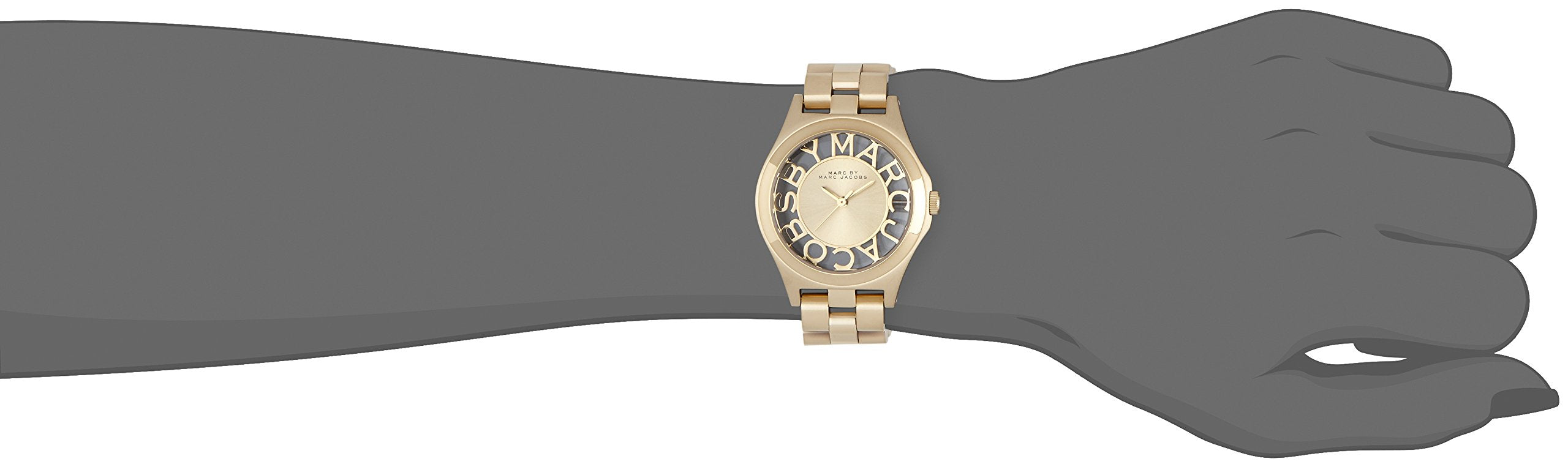  Shop Authentic Marc Jacobs Henry Gold Dial Gold Steel Strap Watch for Women - MBM3292 - Luxxuri