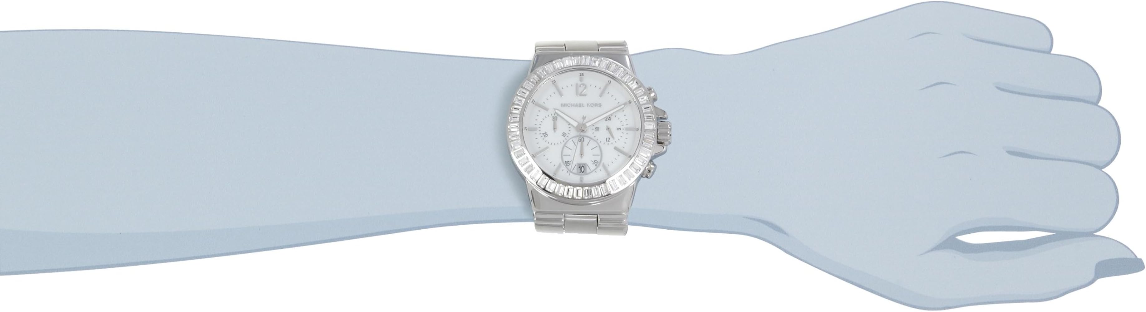  Shop Authentic Michael Kors Dylan Glitz Chronograph White Dial Silver Steel Strap Watch For Women - MK5411 - Luxxuri