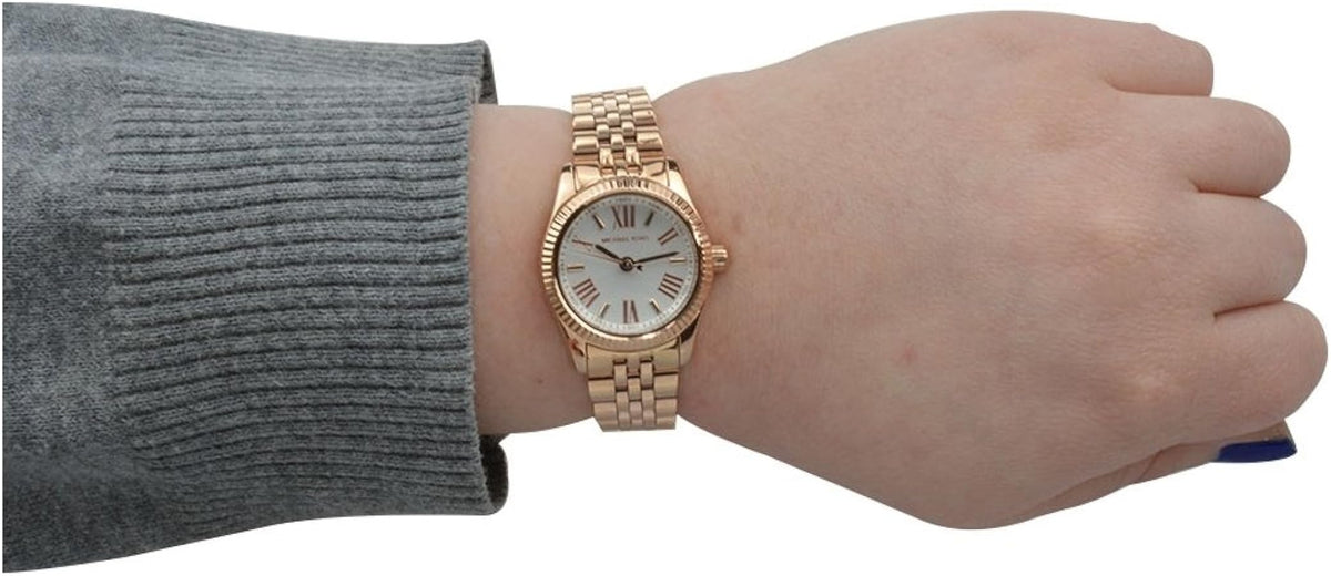  Shop Authentic Michael Kors Lexington Quartz White Dial Rose Gold Steel Strap Watch For Women - MK3230 - Luxxuri