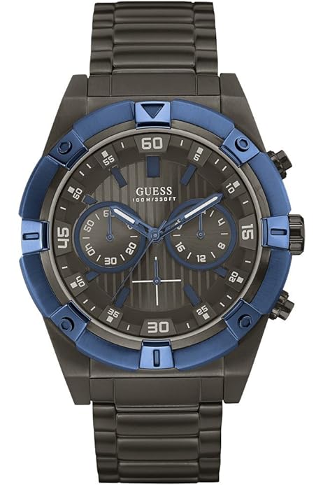  Shop Authentic Guess Sport Analog Grey Dial Grey Steel Strap Watch for Men - W0377G5 - Luxxuri