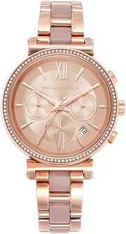  Shop Authentic Michael Kors Sofie Chronograph Rose Gold Dial Rose Gold Steel Strap Watch For Women - MK6560 - Luxxuri
