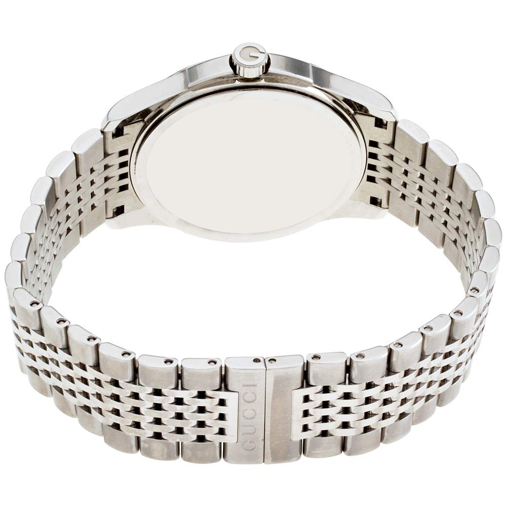  Shop Authentic Gucci G Timeless Black Dial Silver Steel Strap Watch For Men - YA126402 - Luxxuri