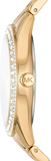  Shop Authentic Michael Kors Harlowe Three-Hand Quartz Gold Dial Gold Steel Strap Watch For Women - MK4709 - Luxxuri