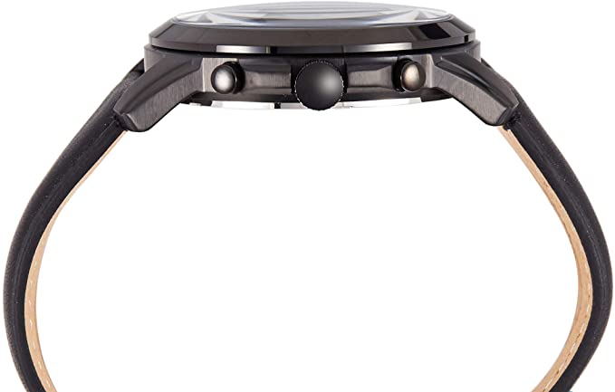  Shop Authentic Fossil Grant Chronograph Black Dial Black Leather Strap Watch for Men - FS5132 - Luxxuri