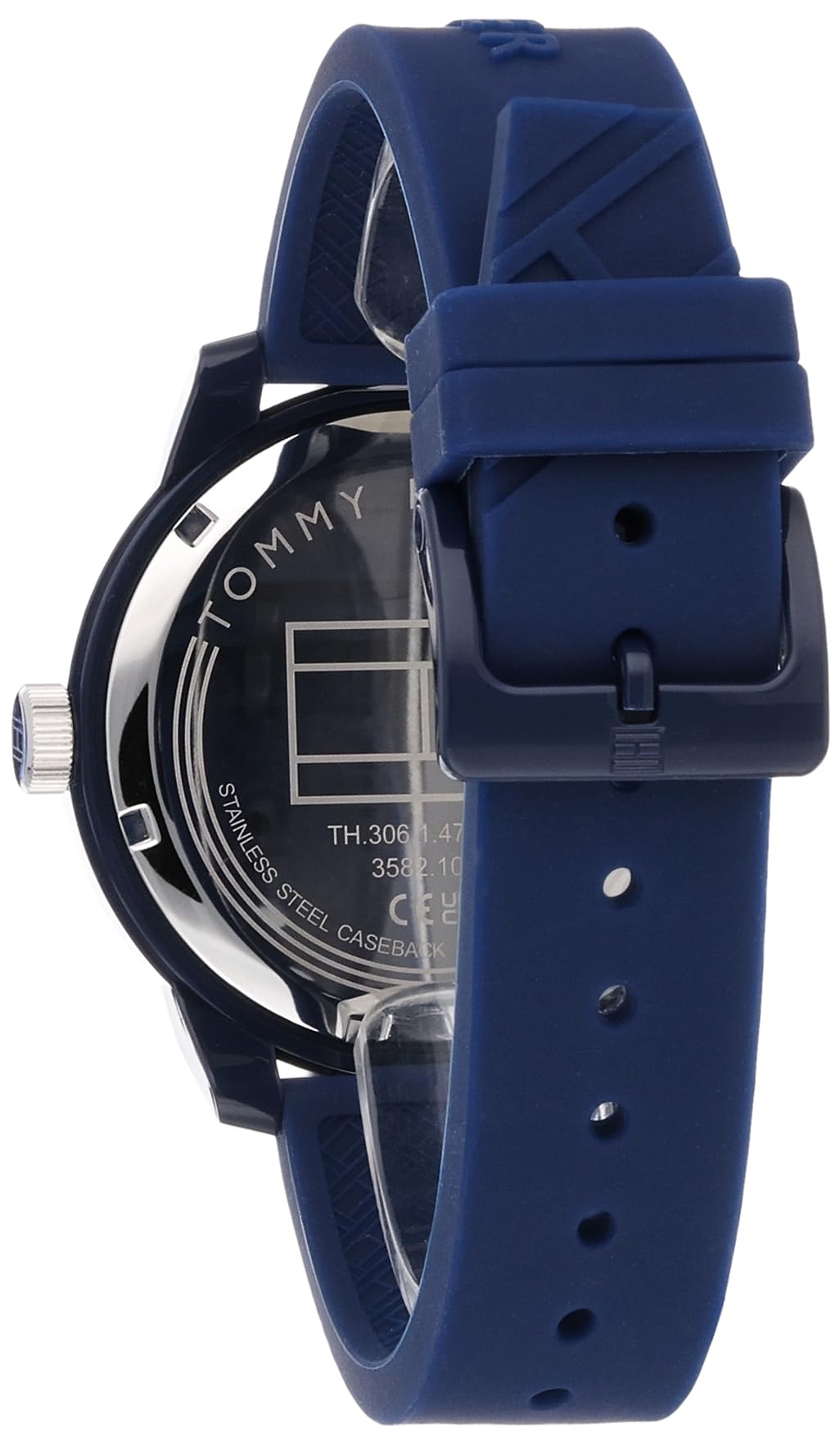  Shop Authentic Tommy Hilfiger Denim Quartz Blue Dial Blue Rubber Strap Watch for Men - 1791482 - Luxxuri