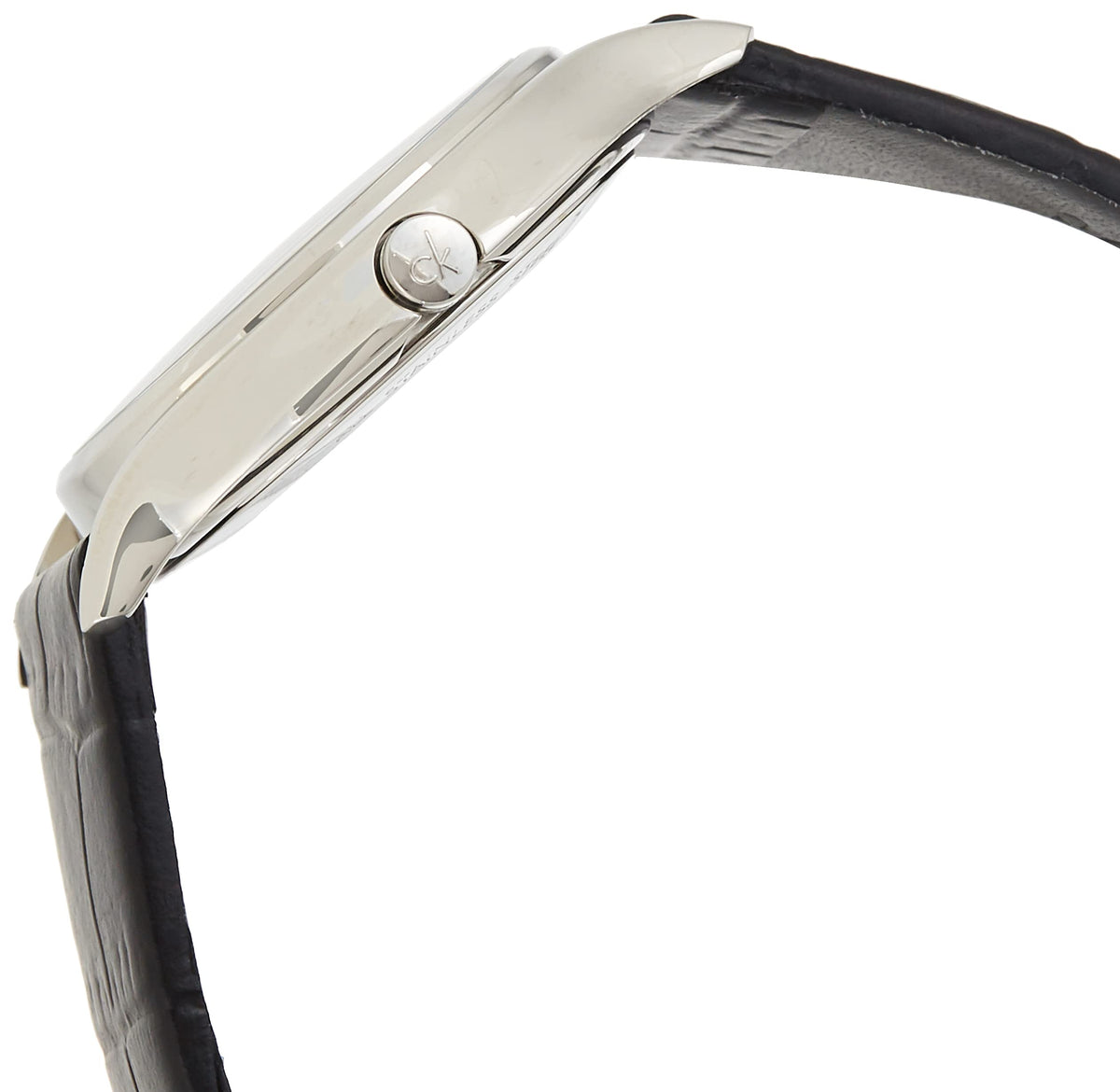  Shop Authentic Calvin Klein Skirt Black Dial Black Leather Strap Watch for Women  - K2U231C1 - Luxxuri