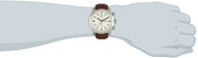  Shop Authentic Fossil Townsman Chronograph White Dial Brown Leather Strap Watch for Men - FS5350 - Luxxuri