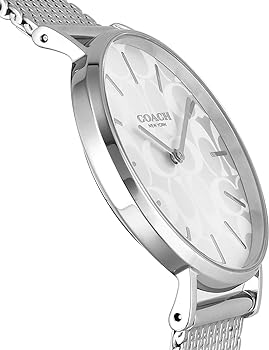 Coach Perry Quartz Silver Dial Silver Mesh Bracelet Watch for Women - 14503384