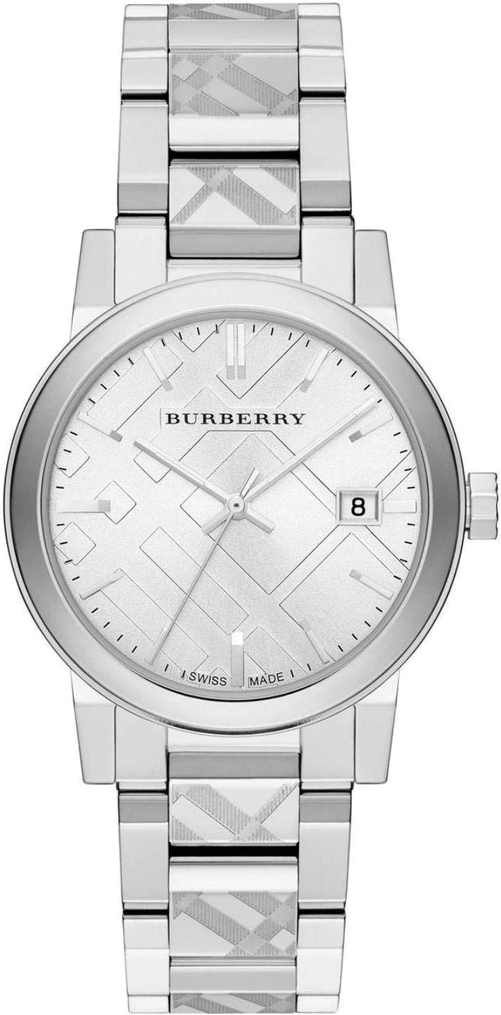  Shop Authentic Burberry The City Silver Dial Silver Steel Strap Watch for Men - BU9037 - Luxxuri