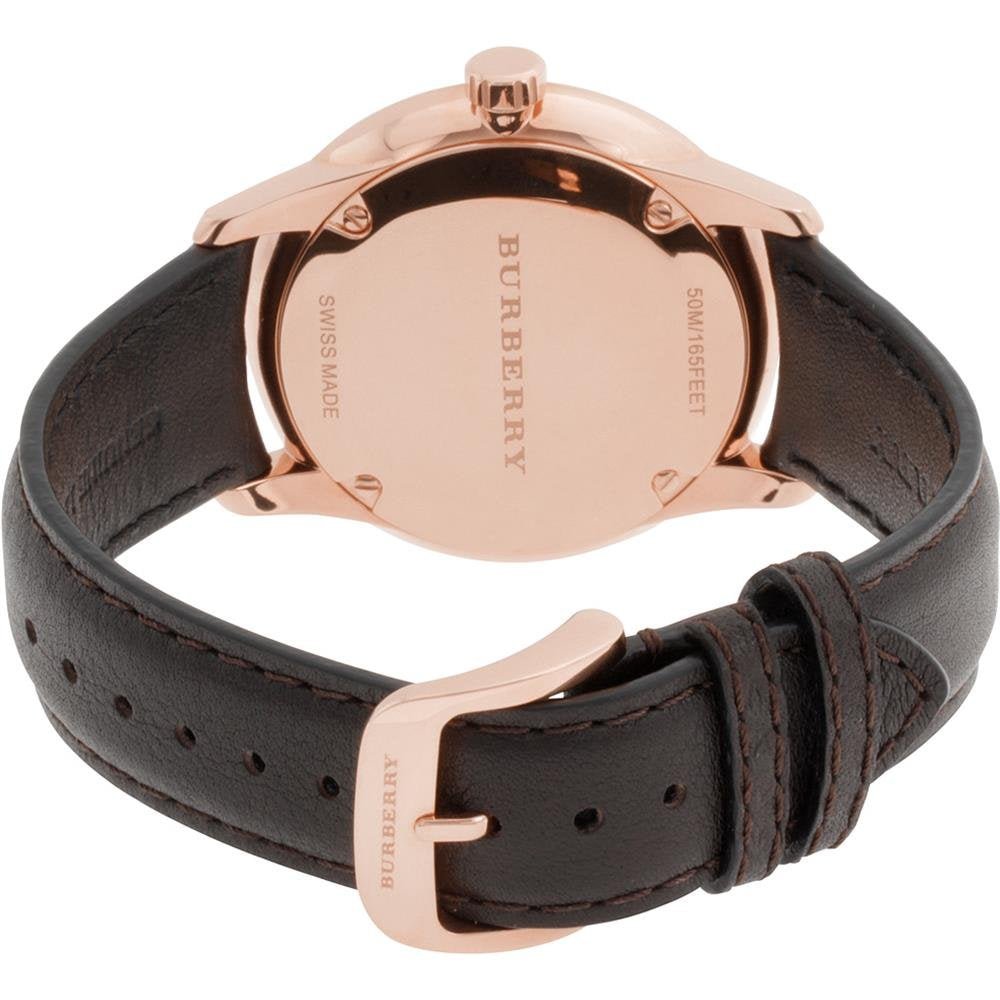  Shop Authentic Burberry The Classic Brown Dial Brown Leather Strap Watch for Men - BU10012 - Luxxuri