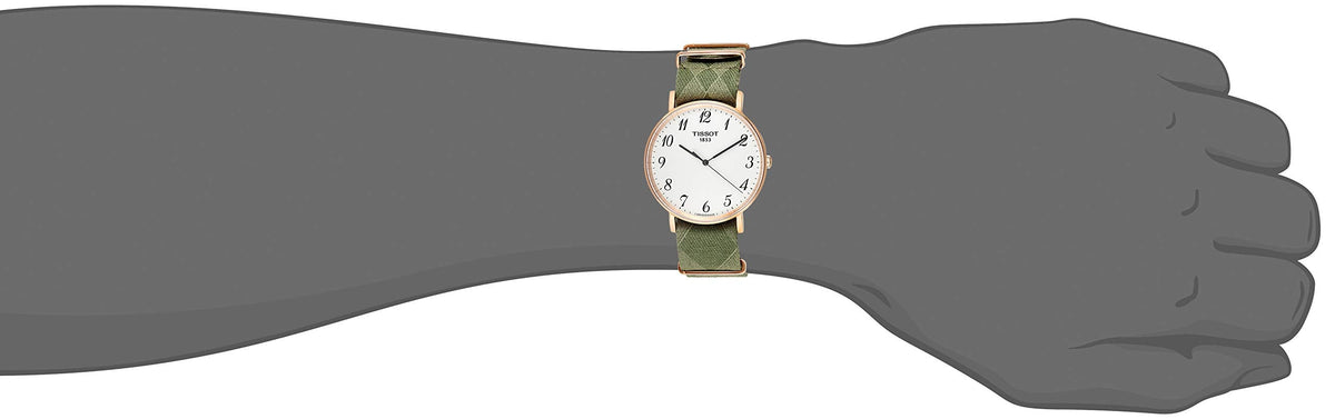  Shop Authentic Tissot T Classic Everytime White Dial Green Nylon Strap Watch for Men - T109.610.38.032.00 - Luxxuri