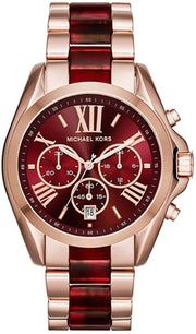  Shop Authentic Michael Kors Bradshaw Burgundy Dial Two Tone Steel Strap Watch for Women - MK6270 - Luxxuri
