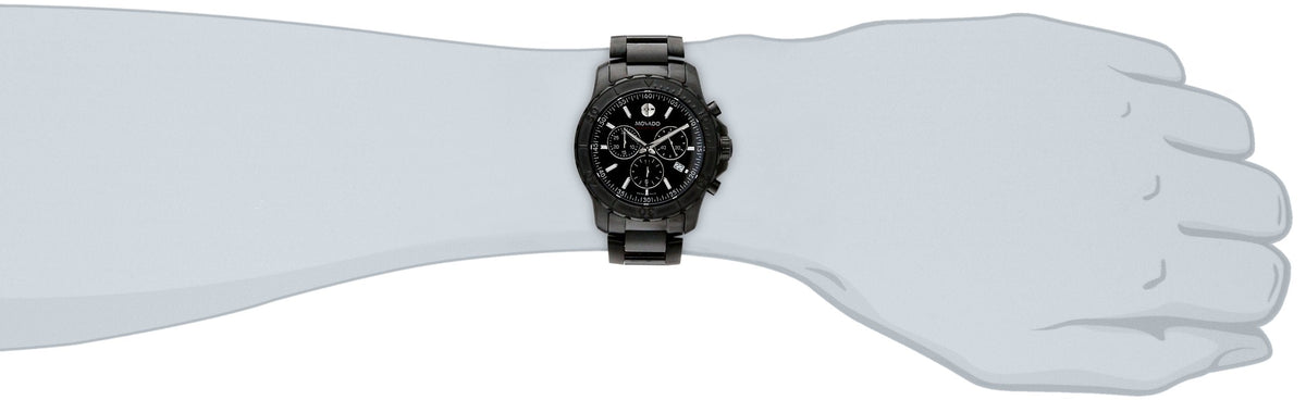  Shop Authentic Movado Series 800 Chronograph Black Dial Black Steel Strap Watch For Men - 2600119 - Luxxuri
