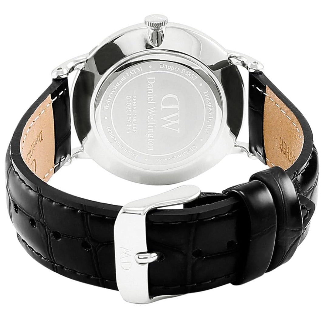  Shop Authentic Daniel Wellington Dapper Reading Quartz White Dial Black Leather Strap Watch For Women - DW00100117 - Luxxuri