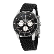  Shop Authentic Breitling Superocean Heritage B01 Chronograph 44 Black Dial Black Mesh Bracelet Watch for Men - AB0162121B1S1 - Luxxuri